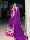 Purple Colour Pure Rayon With Printed Lehenga With Blouse Dupatta Lnb 1618